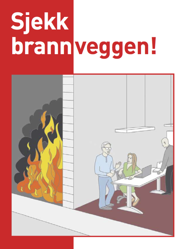 Sjekk brannveggen!